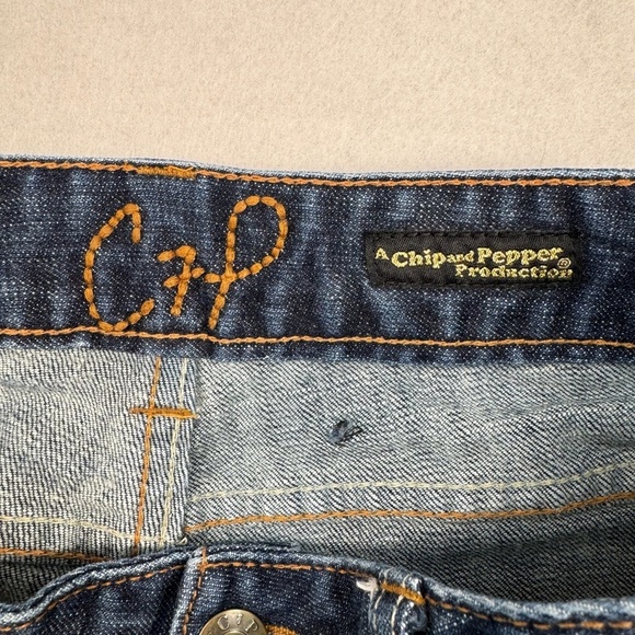 A Chip And Pepper Straight Leg Crop Jean Womens Juniors Sz 7 Dark Wash Low Rise - Picture 5 of 13
